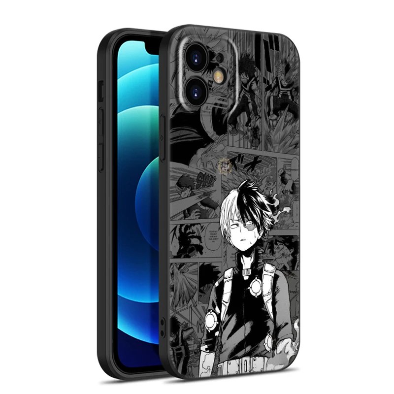 My Hero Academia Black Phone Case For Xiaomi Mi POCO F6 X6 Pro NEO 5G X5 X4 F5 M6 Pro X3 NFC M3 M5 M4 Pro F4 F3 GT Cartoon Cover