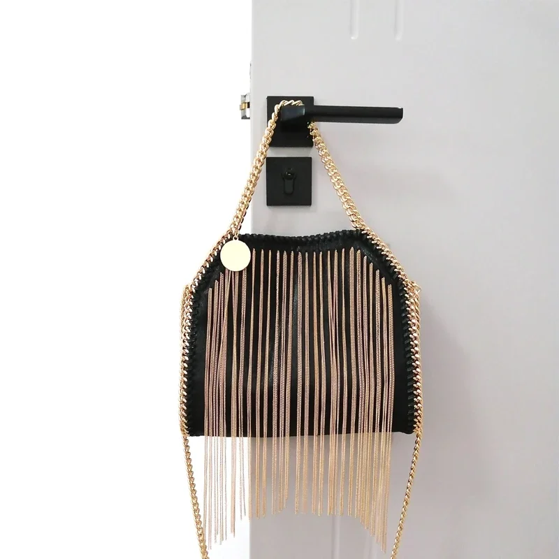 Imagem -04 - Ombro Crossbody Tassel Chain Handbag para Mulheres Bolsa do Mensageiro Jantar Luxo Designer de Marca Tendência de Moda 2024 um