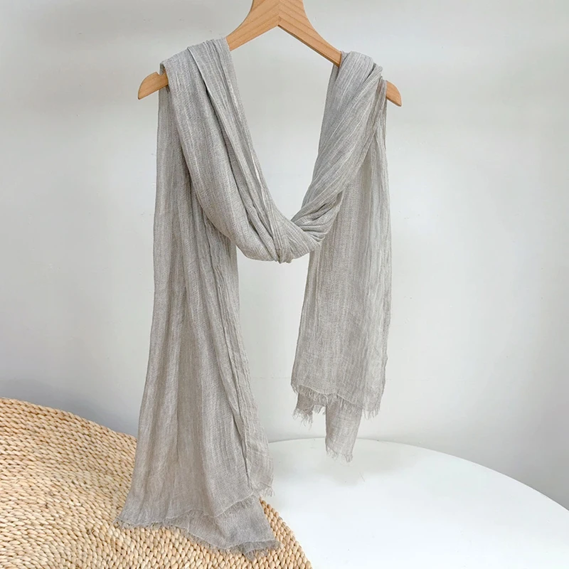 

Scarf Women Viscose Gray Long Shawl Neck Wrap Autumn Winter Spring Warm Accessory For Summer Holiday