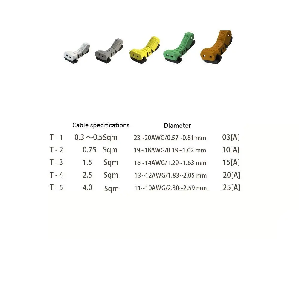 Quick Connectors Terminals Car Wiring Terminal Mini Electrical Cable Crimp Terminals Durable Car Wiring Clip Wire Connectors