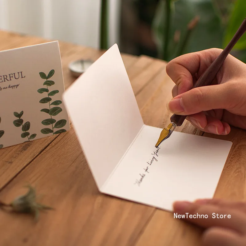 2024 Festive Greeting Card With Envelopes And Stickers Birthday Wedding Holiday Party Invitation Cards Message Blessing Card