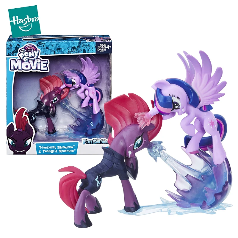 

Original Hasbro My Little Pony Anime Figure Fan Series Tempest Shadow n' Twilight Sparkle Figure Toys Girls Collector Dolls Gift