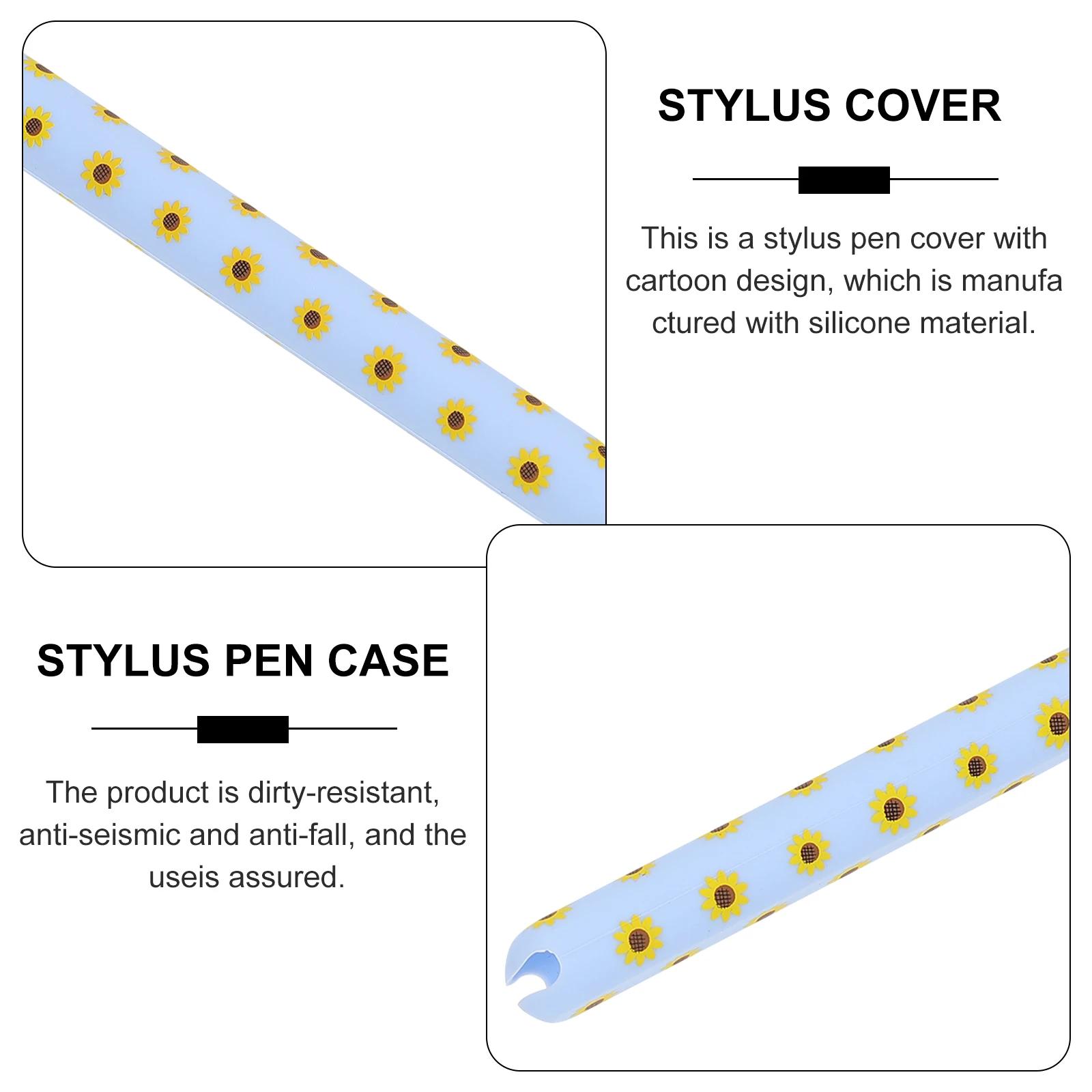 

Pen Case for Stylus Pocket Cover Silicone Protector Touch Protective Sleeve Holder