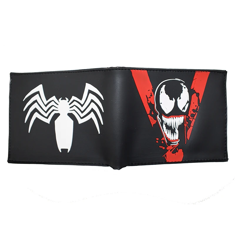 Miniso Comics Marvel Hero Venom Wallet PVC Short Pures with Coin Purse