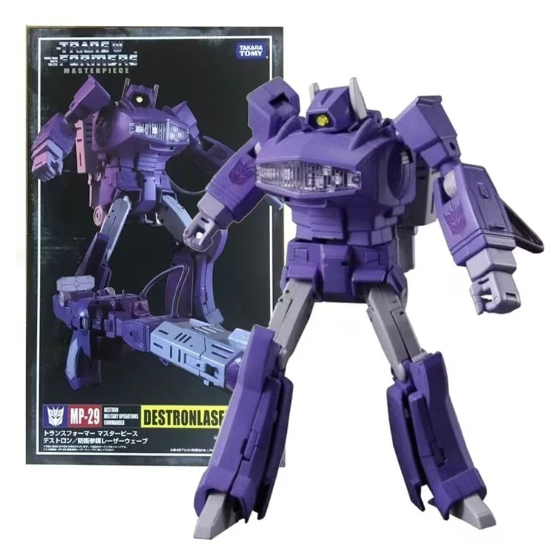 

Совершенно новая оригинальная коробка Transformer G1 Shockwave KO подвижная кукла-студия украшения фигурки украшения робот игрушка праздничные подарки