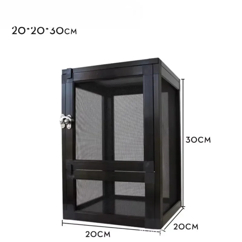 Aluminum alloy feeding Chamen cage Removle reptile box Ventilation
