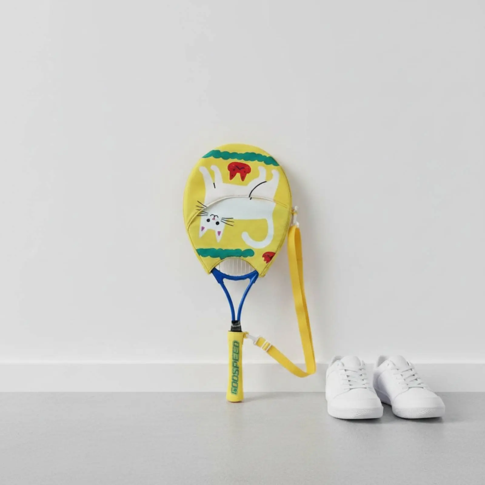 

Tennis Racket Storage Bag Fits 104 Square Inch Rackets Single Racket Bag Zippered Shoulder Strap