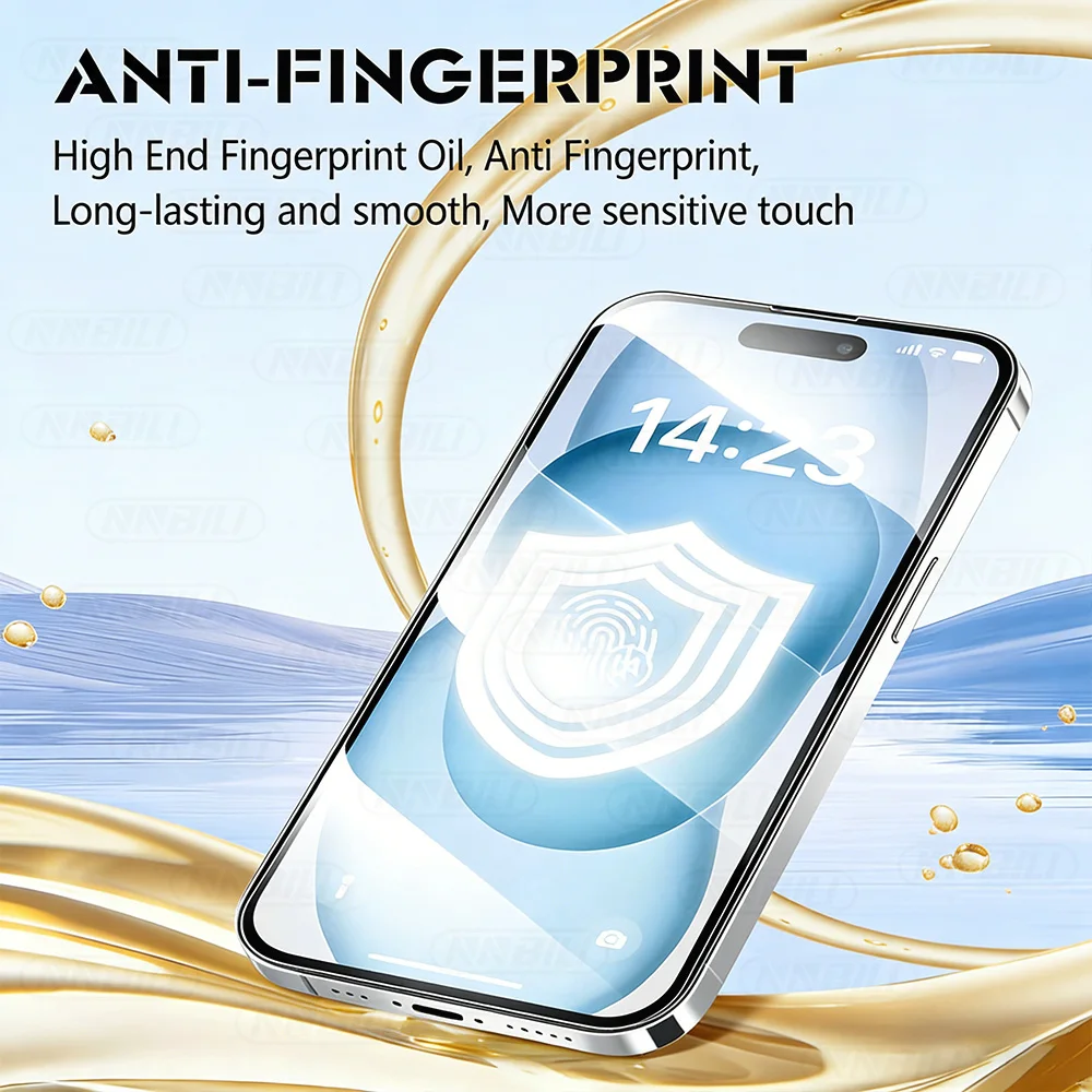 Picture 4: NNBILI 1/2pcs Full Coverage High-Definition 2.5D 9H High Cost-Performance Tempered Glass Screen Protector For iPhone 17 Series