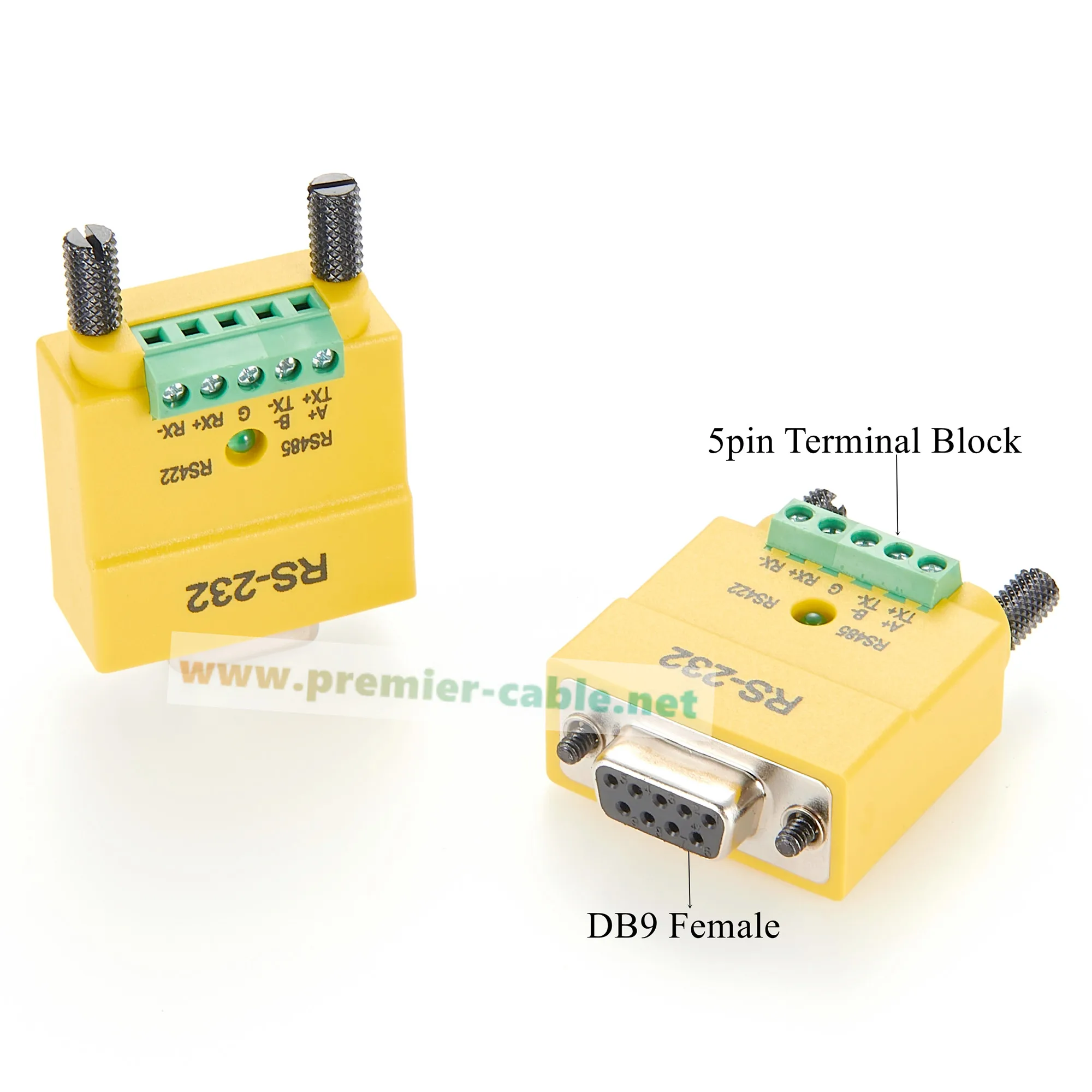 RS232 to RS485 RS422 Converter DB9 Female to 5pin Terminal Block RS232 to RS485 converter RS232 to RS422 Serial Port Converter