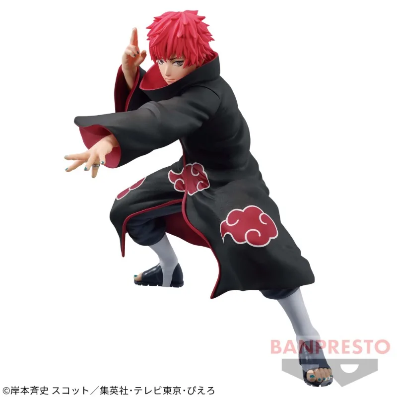 Bandai-Estrelas Vibração VS Naruto Sasori Figura de Ação Animação, Presente Bandai, Coleção de modelos, Hobby Toy, 100% Original, Em Stock