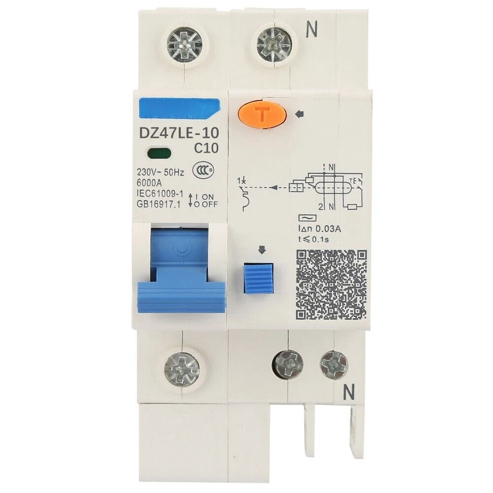 DZ47LE 32 1P+N Circuit Breaker 230V Protects Circuits from Overloads and Short Circuits Ensures Personal Safety