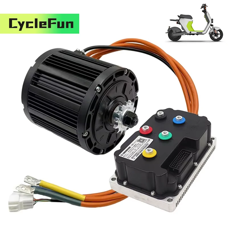 

QS138 3KW PMSM Mid Drive Motor 3800RPM With FarDriver ND72360 Controller Hall Type For Electric Motorcycles Scooter Conversion