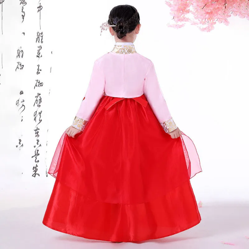 New Children Hanbok Girls In Summer Ethnic Minorities Koreans Korean Traditional Costumes Girls' Dance Costumes Chorus Costumes