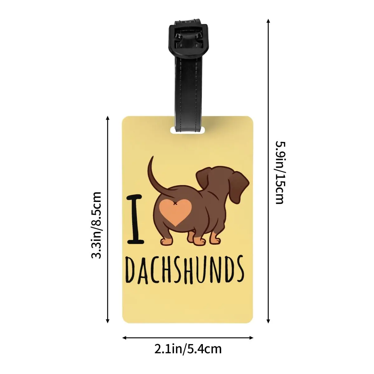 I Love Dachshunds багажные бирки для чемоданов, Забавный барсук, бирки для сосисок, собак, бирки для багажа, личная Обложка, идентификационная этикетка