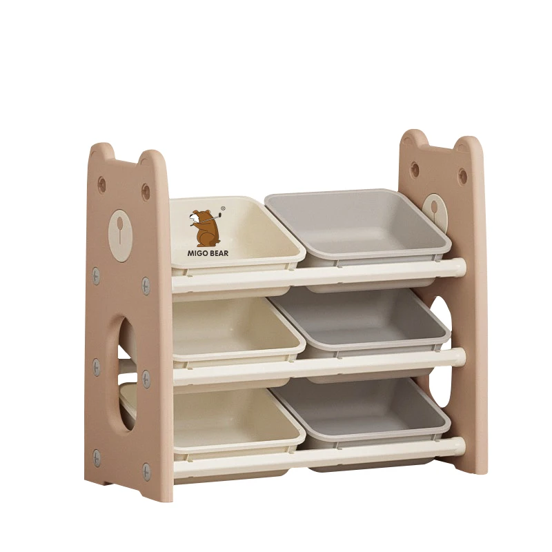 

Children's Items Toy Organizer Box With 8 Storage Bins Kids Room Playroom Plastic Cabinets Boys Girls Gift