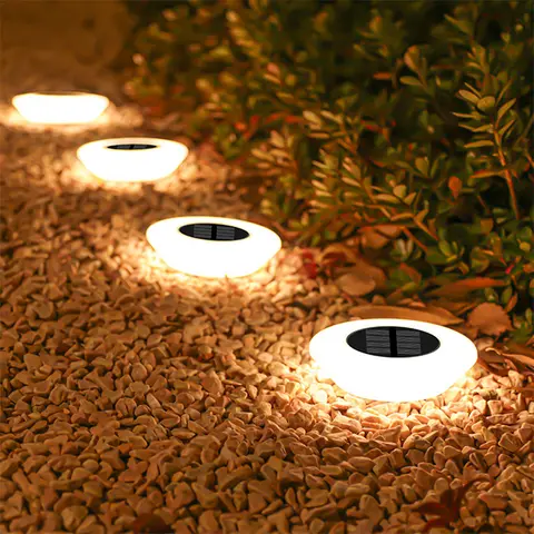 1/4Pack Solar Ground Lights,14LED Waterproof Outdoor Landscape Light, LED Lawn Lamp, for Garden Pathway Yard Deck Camping Decor