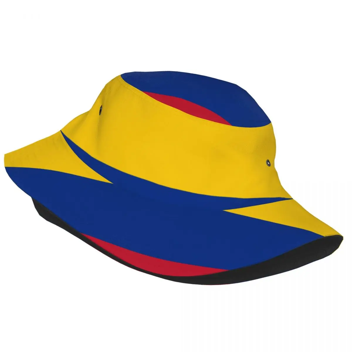 Flag Of Colombia Bucket Hat Summer Hats Fisherman Hat Foldable Women Men Sunscreen Shade Caps