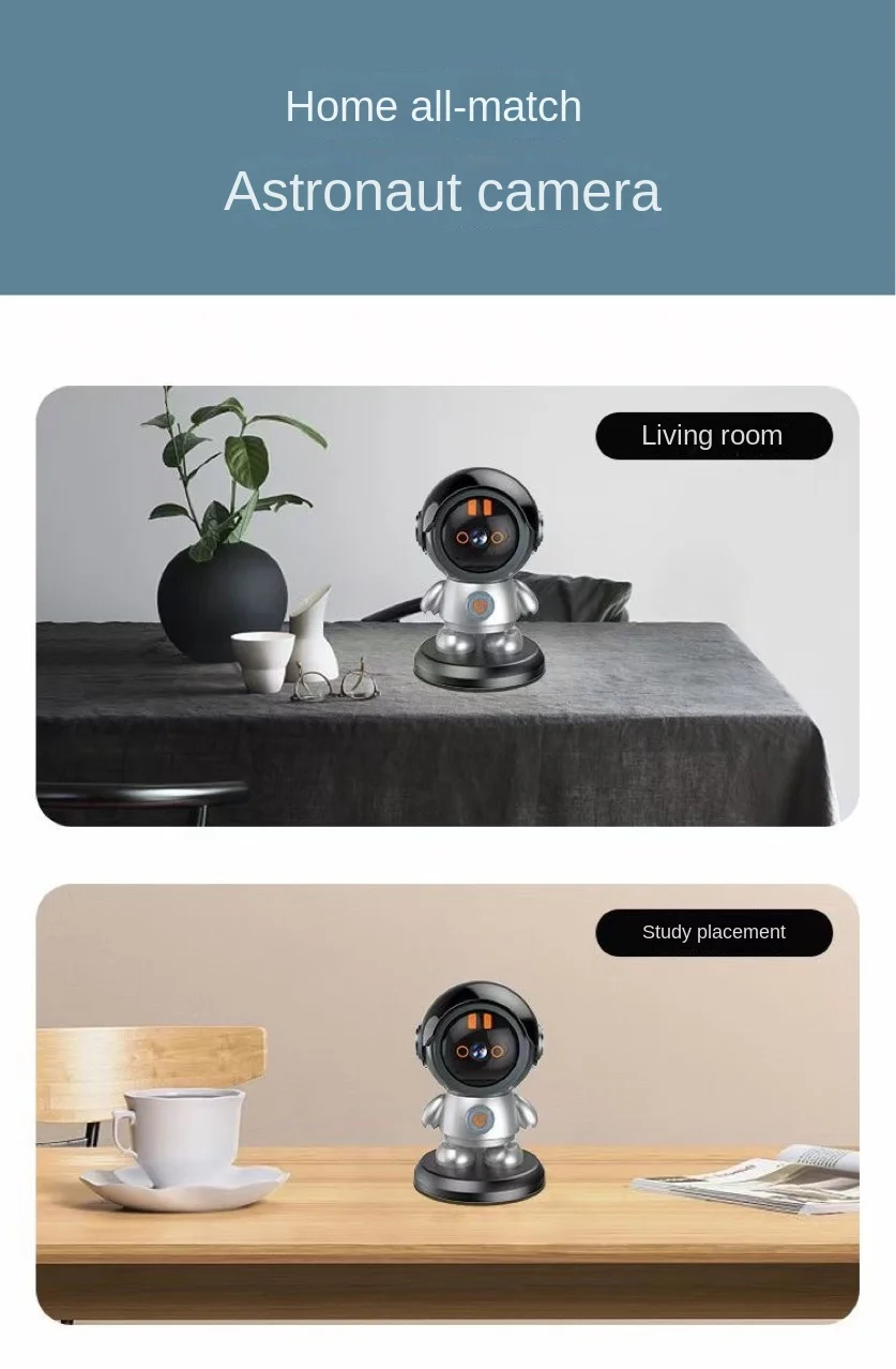 Wifi 3 Million HD Camera Yuntai Rotating Two-way Voice Intercom One-click Call 360-degree Panorama