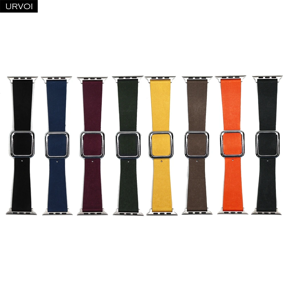 URVOI Finewoven Band for Apple Watch ultra 2 Series 10 9 8 7 6 Modern design buckle strap for iWatch magnetic closure wristband