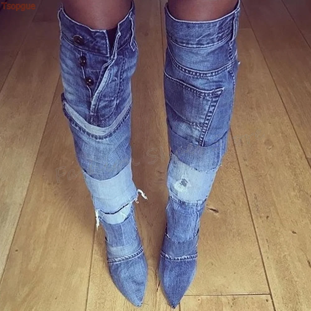 demin-epissage-bout-pointu-bottes-genou-talons-aiguilles-chaussures-a-talons-hauts-pour-femmes-talons-2025-nouveaux-zapatos-para-mujere