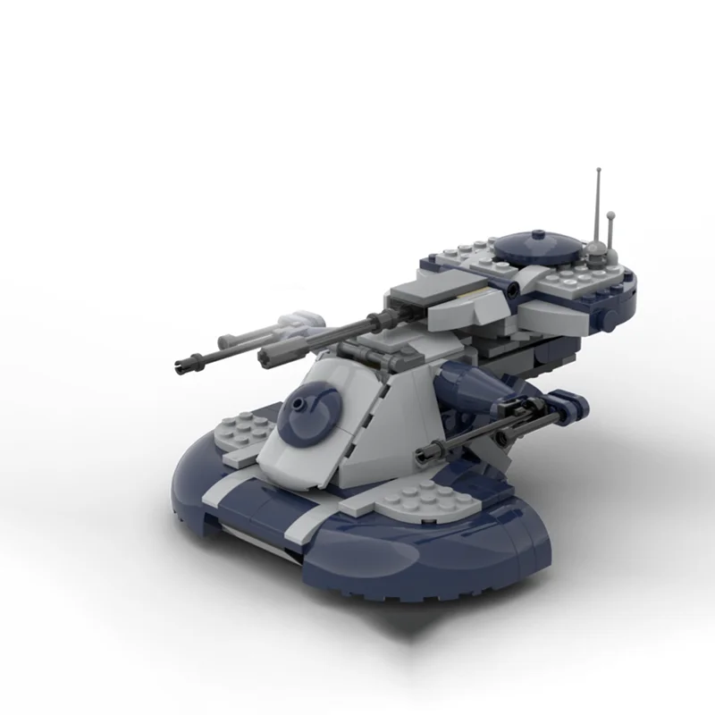 244 pçs moc tanque de assalto blindado redesenhado aat estrela batalha modelo blocos de construção arquitetura brinquedo presentes natal tijolo