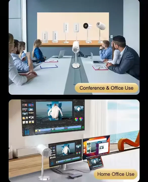 YYHC-mini proiettore portatile Ultra HD 4K sistema intelligente schermo di proiezione wireless proiettore di sollevamento integrato