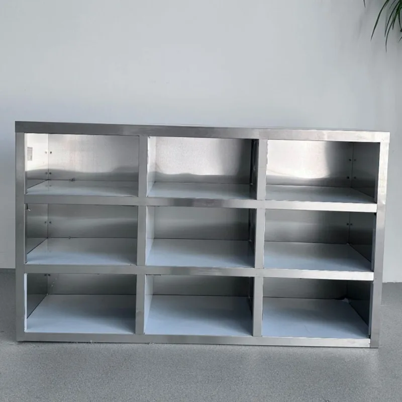 201 single-sided shoe cabinet, 3rd floor, 9 grids, no door, dust-free purification workshop for employees, shoe cabinet