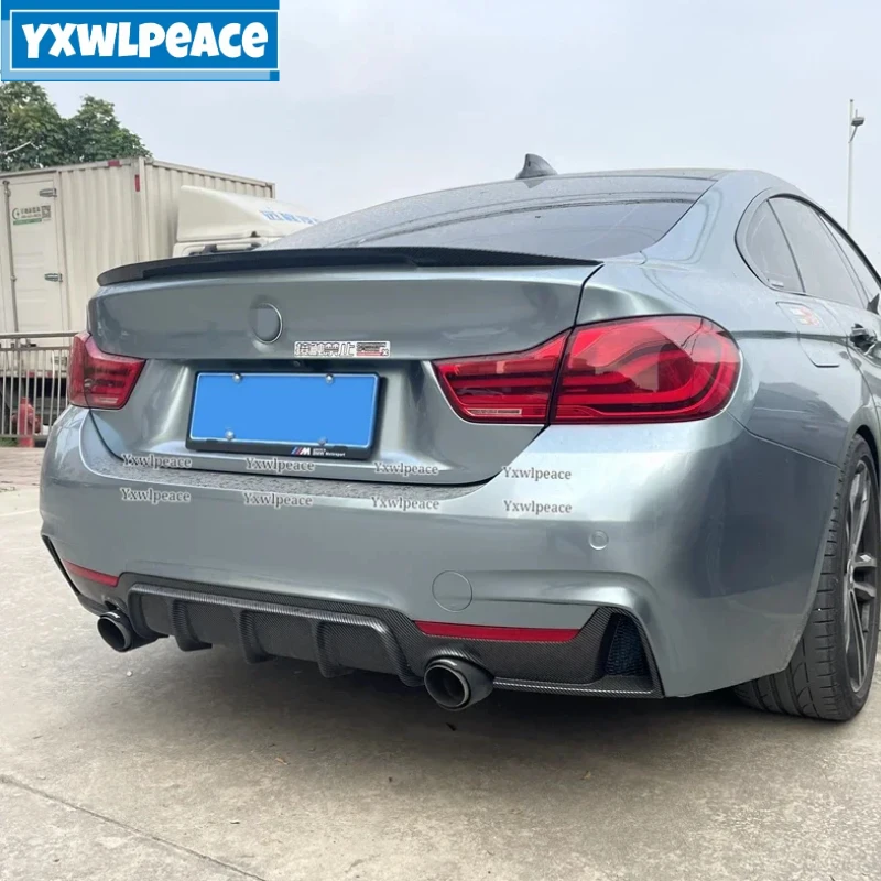 For BMW F36 4Door 420i 425i 428i 2013-2019 P Style ABS Plastic Car Rear Tail Wing Trunk Lip Spoiler Car Accessories