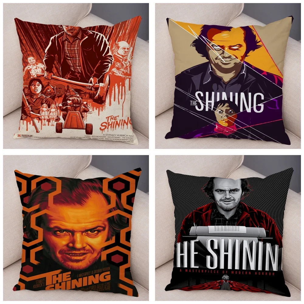 Horror Film The Shining Soft Plush Pillow Case Hot Movie Vintage PosterCushion Cover Decor Classic Pillowcase for Sofa Home Car