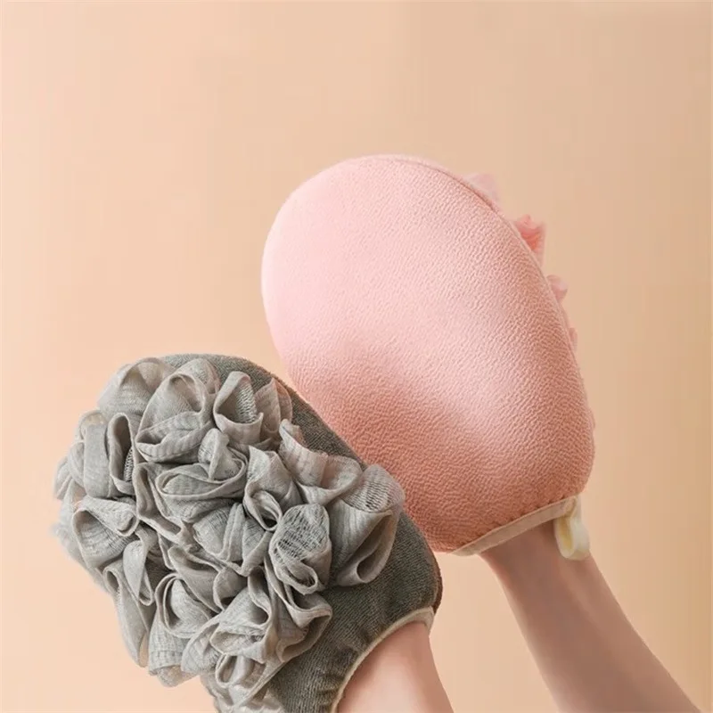 Bath For Peeling Exfoliating Body Cleaning Scrub Mitt Rub Dead Skin Gloves For Shower Body Brush Towel SPA Foam Body Massage