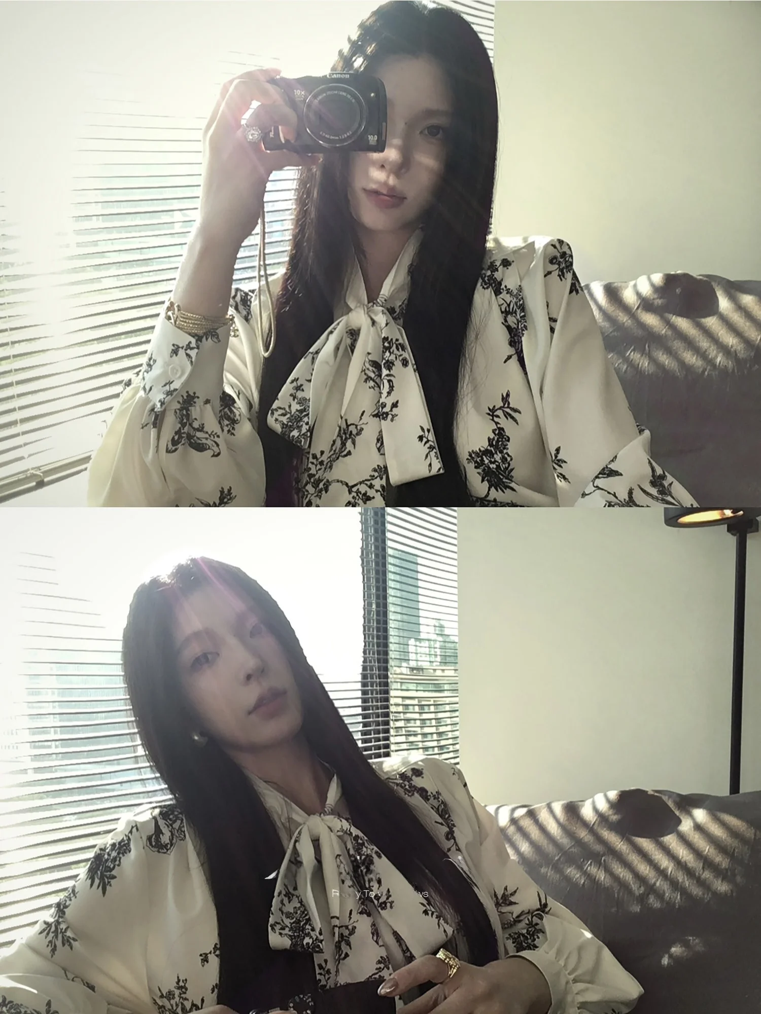 

Женская блузка Inid Zhou Long Sve с принтом, уникальный стиль, прямой крой, французский стиль, полиэстер