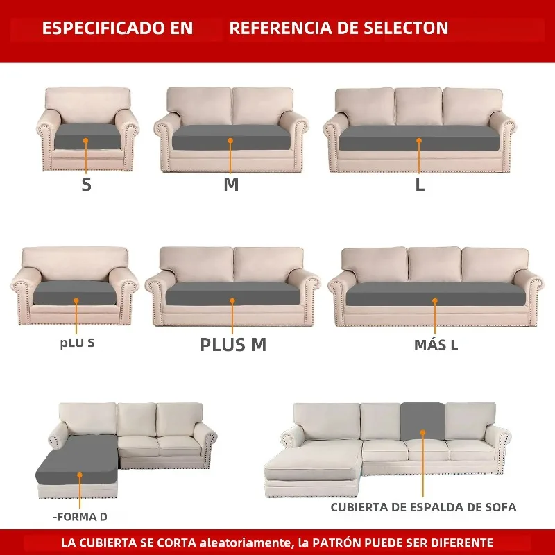 Solid Elastic Sofa Cushion Cover Living Room Home Slipcovers Pillow Cover Sofa Seat Pad Case Protector 2025
