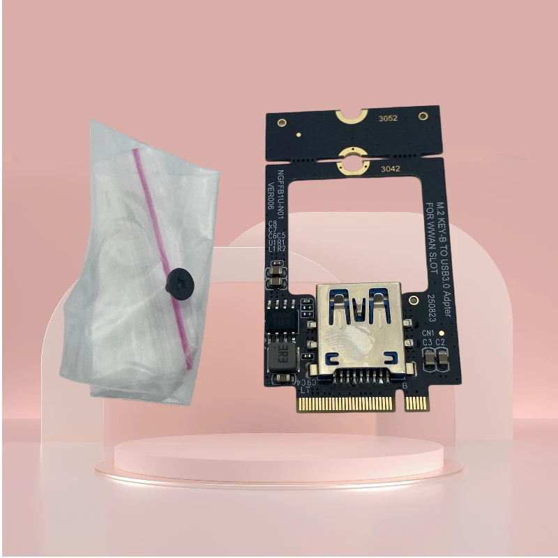 Support WWAN 3G/4G Network Card M.2 KEY-B slot M.2 B-KEY To USB3.0 Adapter 3042 3052 Converter 5Gbps Expansion Card For WIN10/11