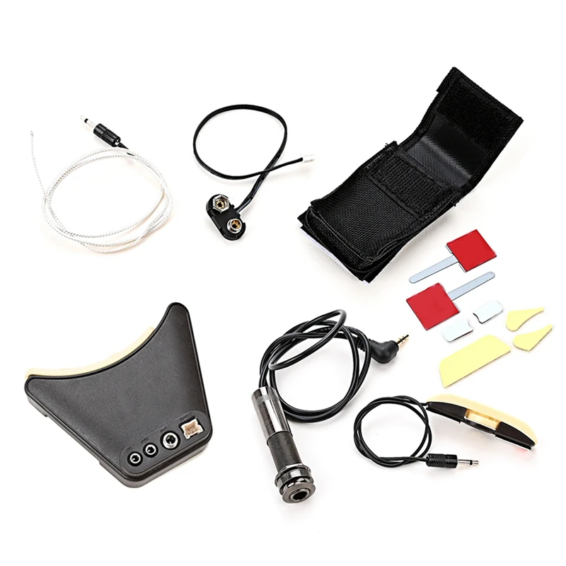 

Microphone Sound Hole Equalizer Piezo Pickup Kit For Acoustic Folk Classical Guitar