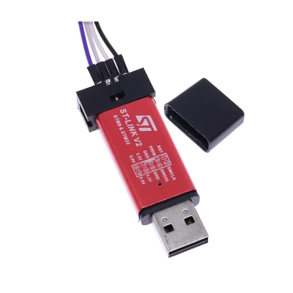 ST-Link V2 stlink mini STM8 STM32 ST LINK USB socket emulator download programmer with cover