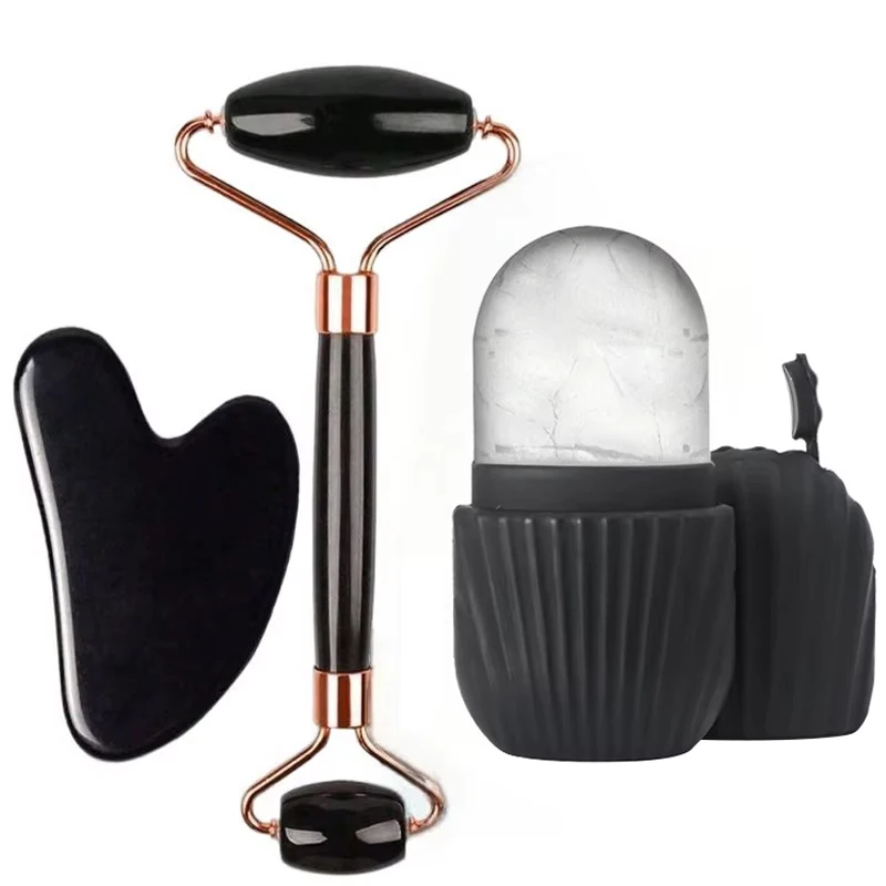 1/2/3 stuks Ice Face Roller Gezichtsverzorging Ice Roller Set, Gezichtsroller GuaSha FaceTool Set, Gezichtsmassage Roller Lifting Contouring - afbeelding 2