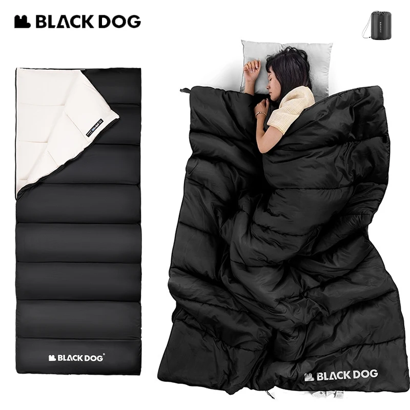 

Naturehike BLACKDOG Envelope Sleeping Bag Ultralight Spring Autumn Quilt Adult Splicing Camping 210T Cotton Travel Sleeping Bag