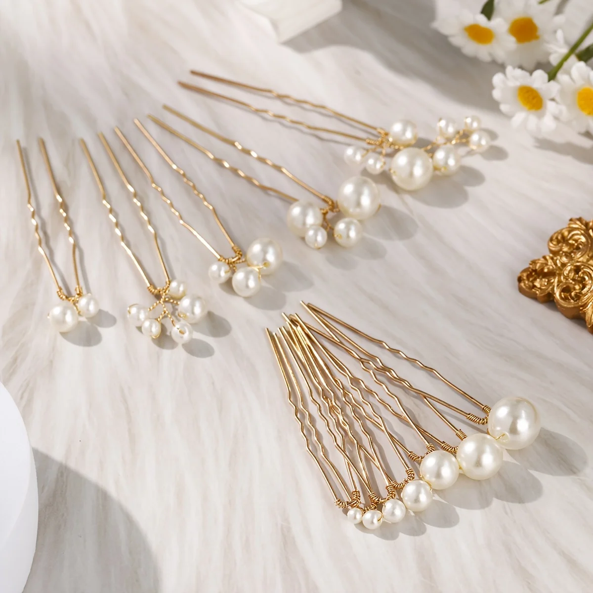 12pcs Hairpin set - bridal updo braided hairpin, fashionable and versatile, perfect for formal events as an accessory.