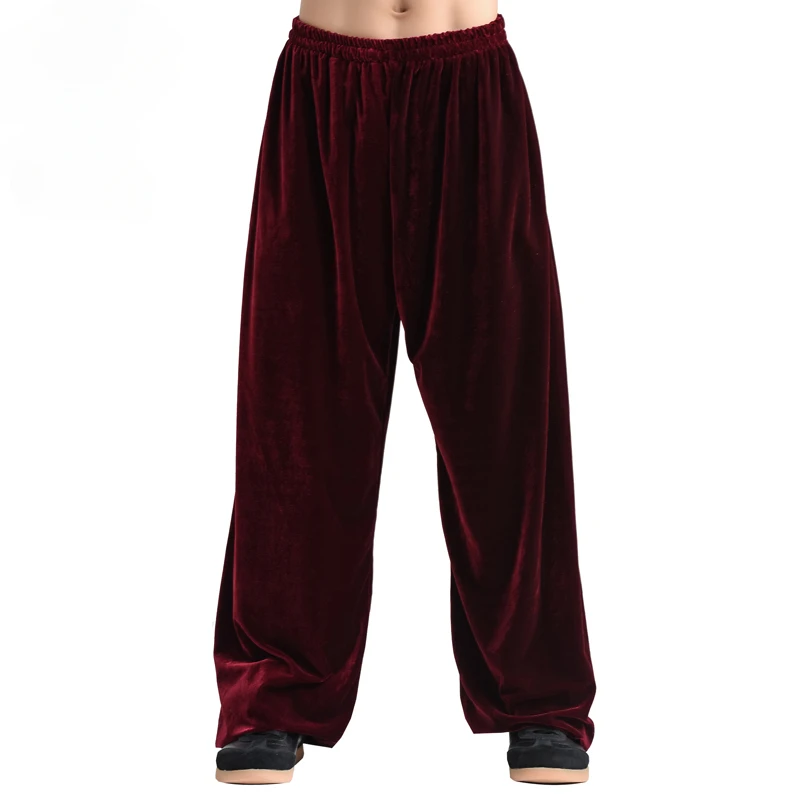 Inverno Tai Chi Pantaloni Pantaloni di Velluto Kung Fu Arti marziali Pantaloni di Yoga