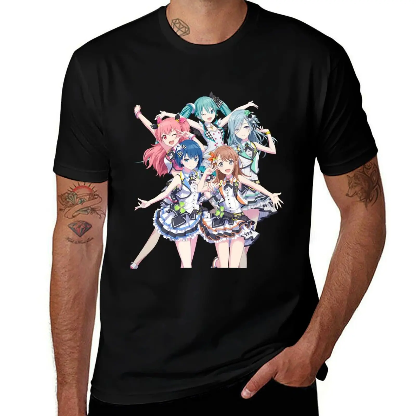 Project Sekai Team Girl T-Shirt cotton tshirt 100% T-Shirt