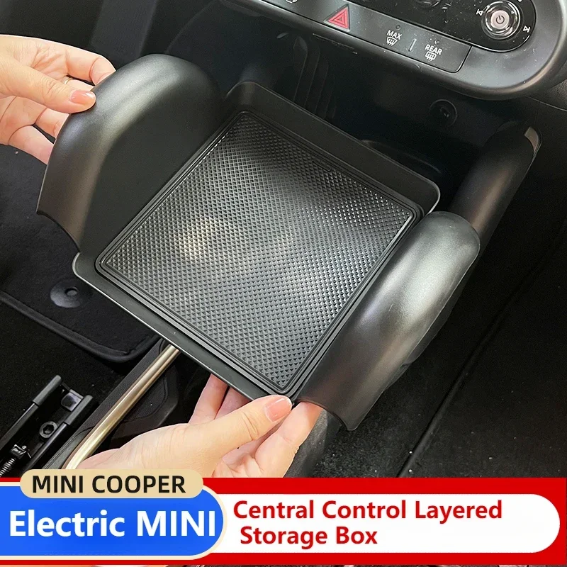 

For Electric J01 J05 MINI Storage Box Mini Cooper Central Control Layered Storage Box Miscellaneous Storage Box Accessory 24-25