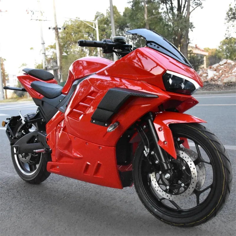 Factory Direct Sales 2000W High-power Electric Motorcycle Speed 90km/h Mileage 90-250km Support Custom Racing Motorcycles Moto