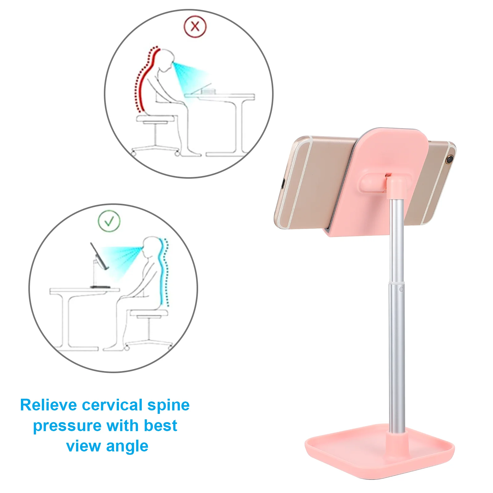 Stand Desk Mobile Phone Holder Cell Private Model Alloy Support Corded Telephone