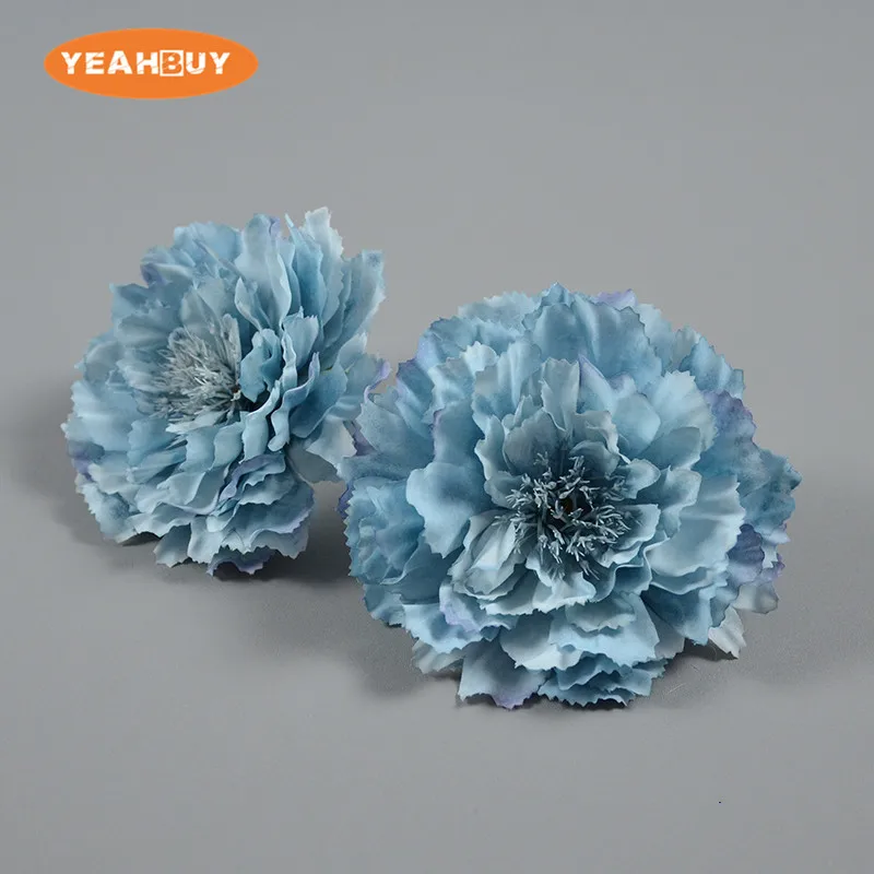 2 sztuk 12CM 10COLORS piwonia ze sztucznego jedwabiu kwiat głowy dla DIY ściana ślubna Arch tło artykuły do dekoracji na imprezę wystrój domu — zdjęcie 6