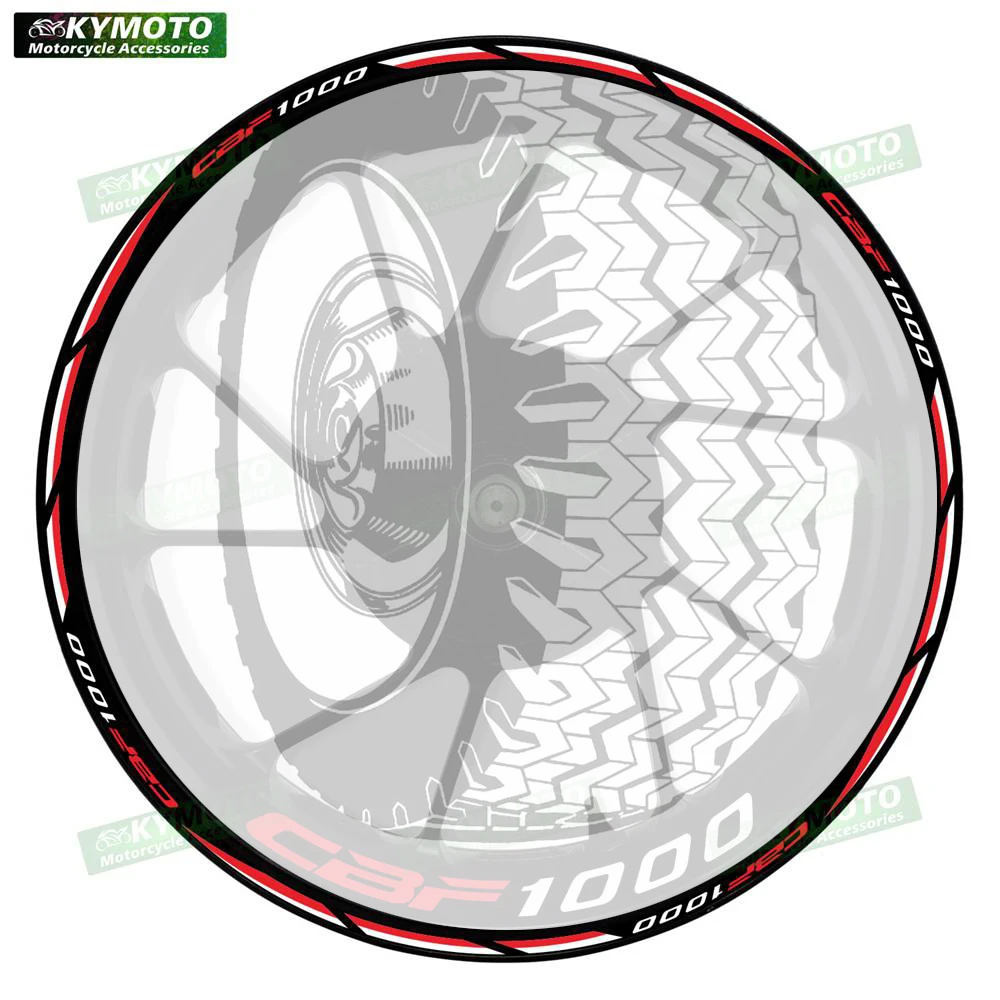 

Аксессуары для мотоциклов Honda CBF1000 CBF 1000, 17-дюймовые наклейки на передние и задние колеса, наклейки на обтекатели, светоотражающие украшения