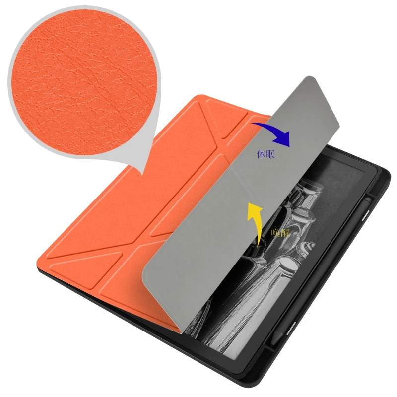 Multi-Viewing Angles Slimshell Smart Case for Kindle Scribe Premium Lightweight PU Magnetic Cover with Auto Sleep/Wake up