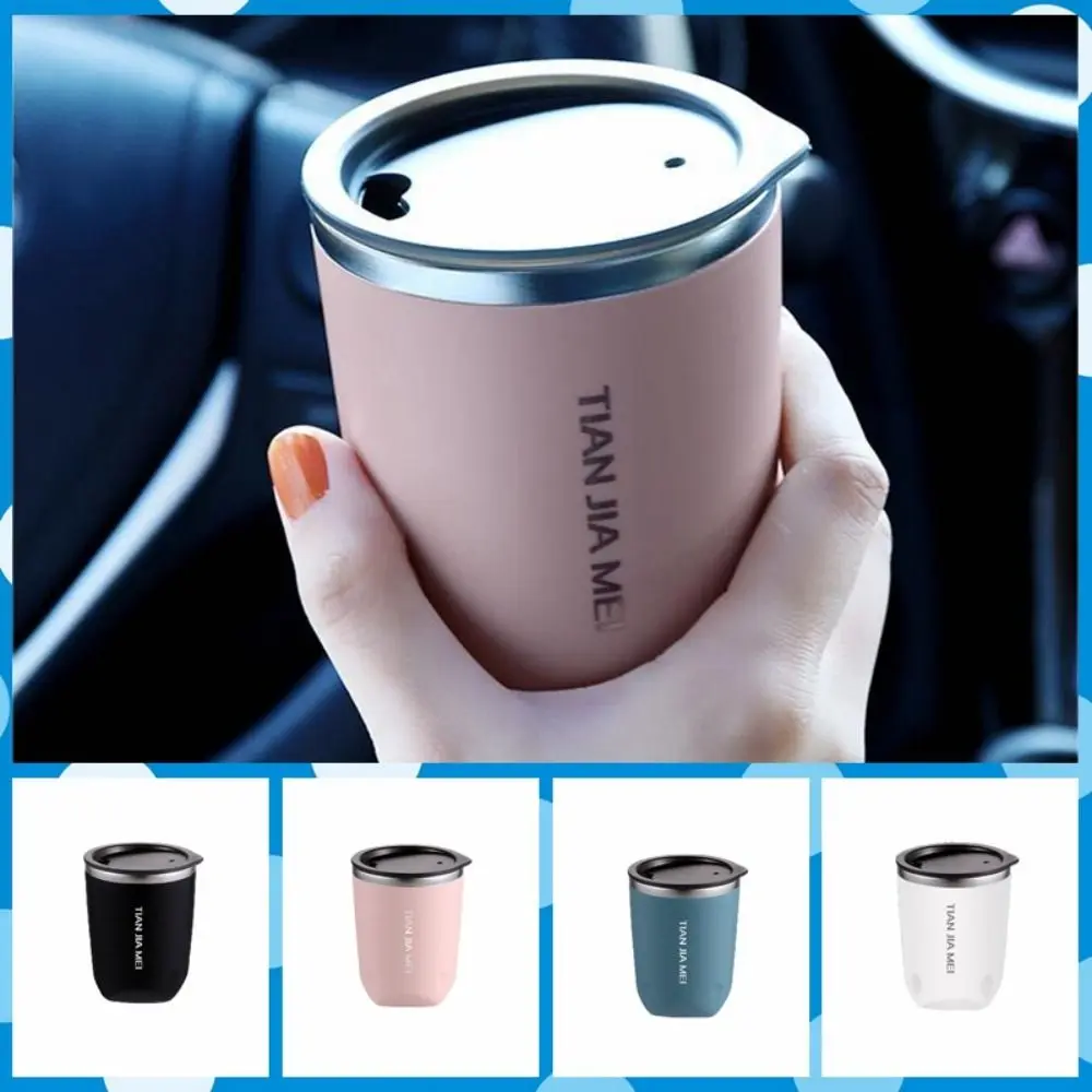 

304 Stainless Steel Thermal Coffee Mug Drinkware Double Layer with Lid Insulated Tumbler Leak-Proof 300ML Vacuum Flask Gift