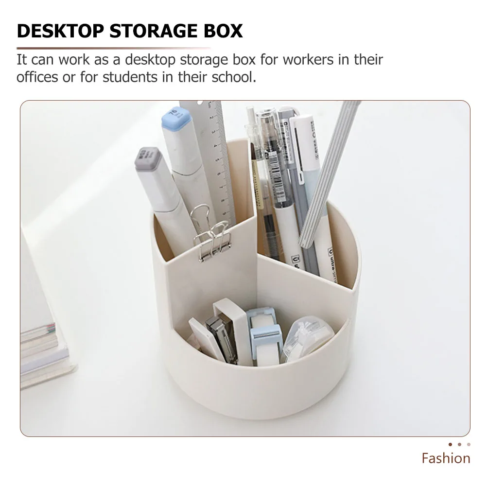 

Pencil Storage Tray Rotating Holder Holders Organizer School Stationery Plastic Pp