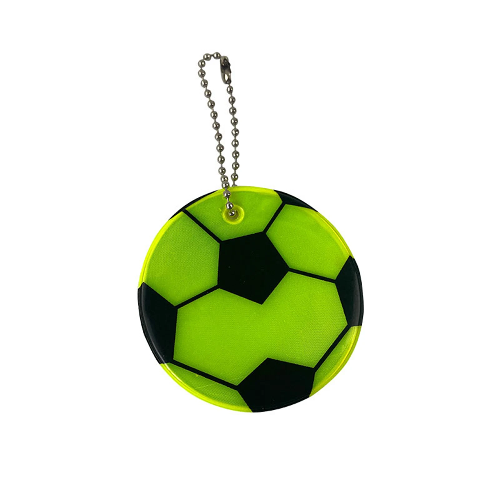 Football Reflective Keychain for Kids Night Safety Key Chain for Bags Backpack Pendant Reflector for Things Traffic Security