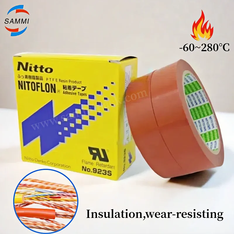 

50 pcs 923S T0.10mm*W50mm*L33m Nitto Denko NITOFLON PTFE Film Tape